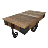 Montgomery Wheeled Coffee Table by Backyard