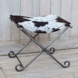 Black Hide - Logan Folding Stool by Backyard