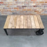 Denton Wheeled Coffee Table by Backyard
