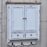 Wall Organizer Distressed White by Backyard