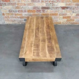 Arlington Wheeled Coffee Table by Backyard
