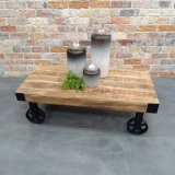 Arlington Wheeled Coffee Table by Backyard