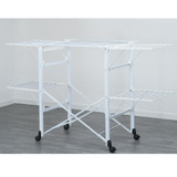 Gulliver Clothes Airer Aluminium/White by Foppapedretti