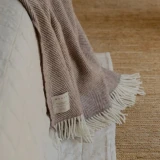 Magnus Coastal Shetland Throw - Cocoa