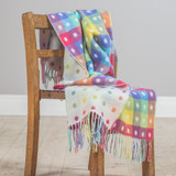 Baby Lambswool Spot Throws by Foxford