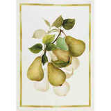 Pears Tea Towel by Tessitura Toscana Telerie