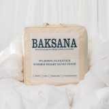 95/5 Summer Weight Hungarian Goose Down and Feather Duvet Inners by Baksana