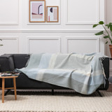 Sage Cashmere Wool Throw by Foxford