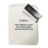 400 Thread Count Cotton Sateen King Pillow Protector by Good Linen Co(R)