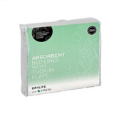 Absorbent Bed Liner with Tuck-in Flaps by DryLife