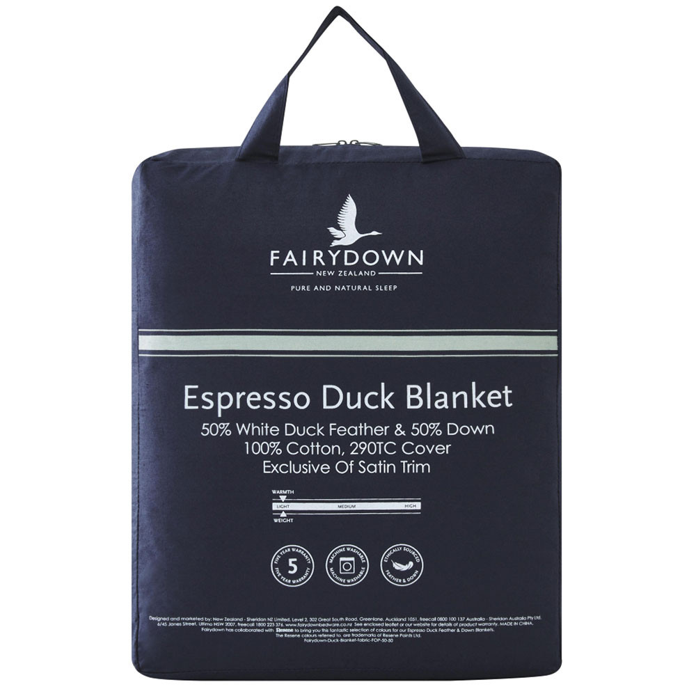Buy Espresso Feather & Down Blankets by Fairydown
