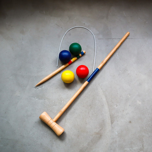 Wooden Junior Croquet Set by easy days
