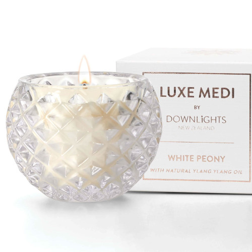 White Peony Luxe Medi Candle by Downlights