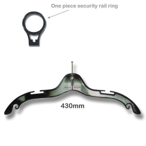 Quality Plastic Shirt Hanger - Metal Security Pin by Commercial