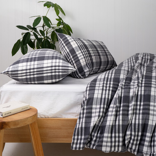 Brentford Flannelette Duvet Cover Set by Bambury