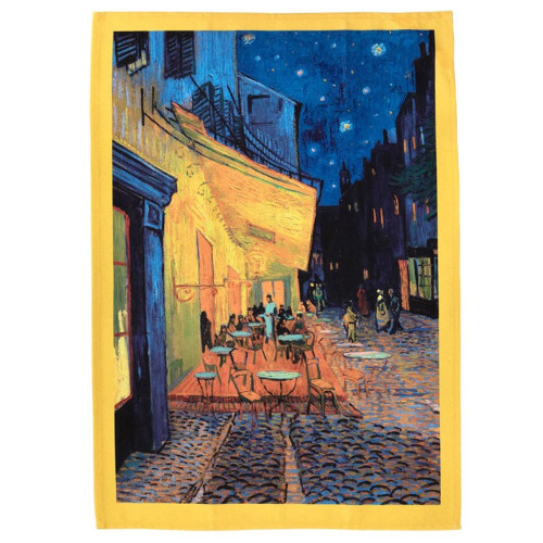 Van Gogh Cafe Terrace Tea Towel by Modgy