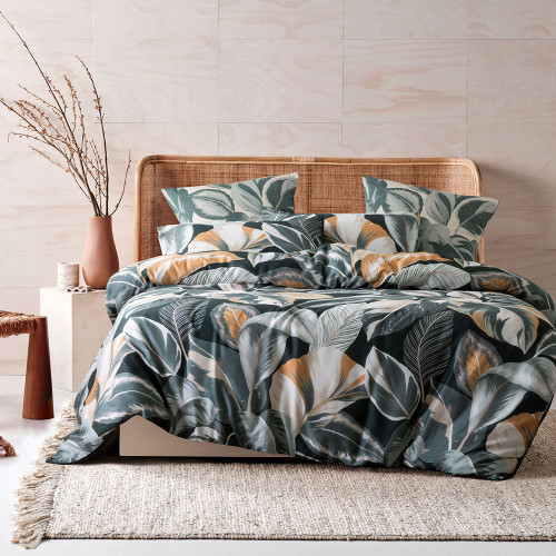 Calathea Grey Duvet Cover Set by Savona