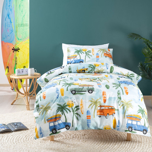 Surfs Up Duvet Cover Set by Squiggles