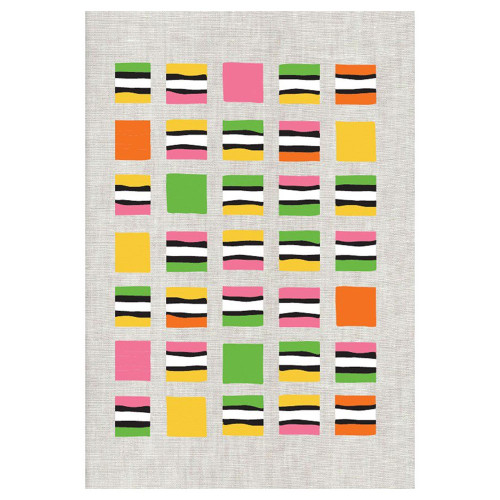 Licorice Allsorts Tea Towel by Linens and More