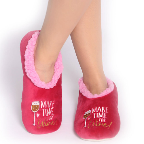 Women's Wine Quote Slippers by SnuggUps