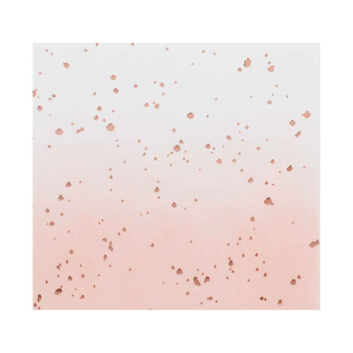 Mix It Up Ombre Rose Gold Foiled Napkins