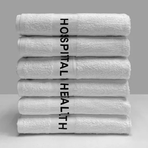 Commercial Hospital Health Printed Bath Towel