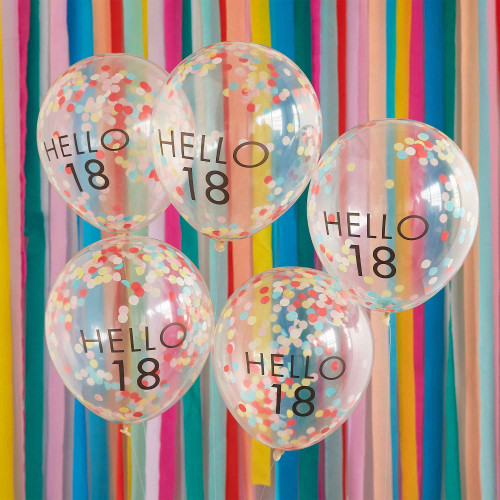 Mix It Up 'Hello 18' Balloons