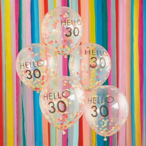 Mix It Up 'Hello 30'  Balloons