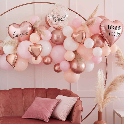 Blush Hen Balloon Arch