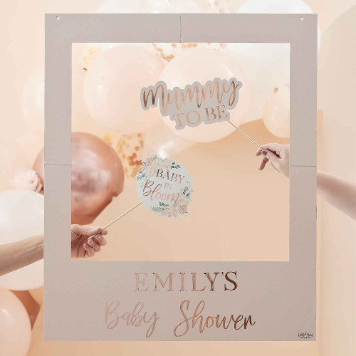 Baby In Bloom Photobooth Frame