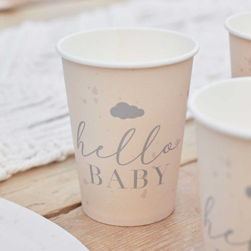 Paper Cups Baby Speckle Cream & Grey
