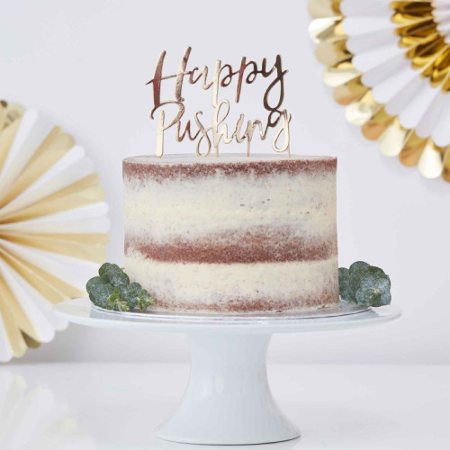 Oh Baby! Gold Foil Cake Topper