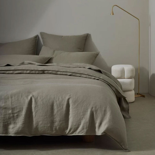 Ravello Linen Caper Duvet Cover by Weave