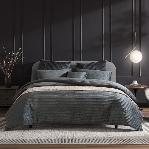 Barlow Slate Duvet Cover Set by Private Collection