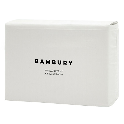 300 Thread Count Cotton Pinnacle White Sheet Set by Bambury