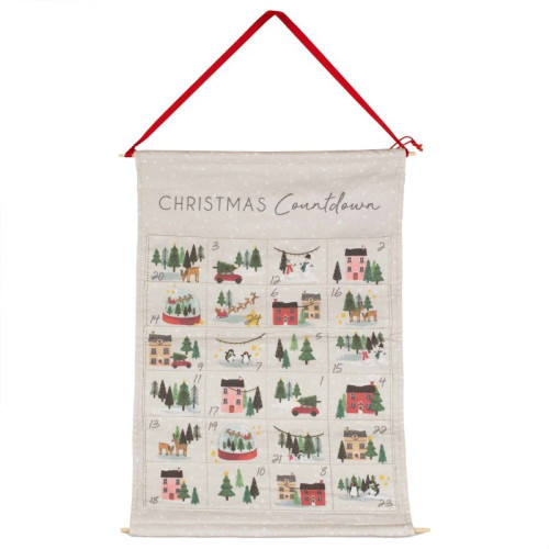 Merry Little Christmas Fabric Advent Calendar Kit