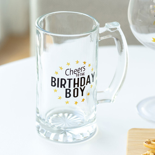 Sip Celebration Birthday Boy Beer Glass by Splosh