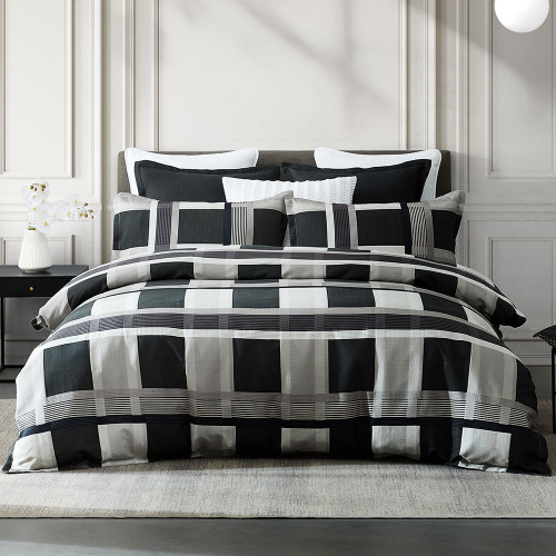 Conrad Silver Duvet Cover Set by Private Collection