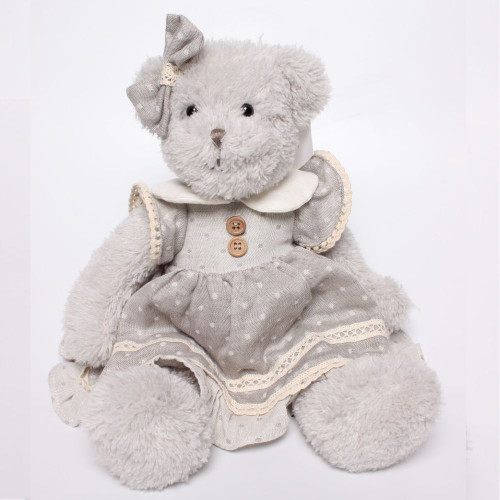 Leila Dressed Bear Soft Toy by Little Dreams