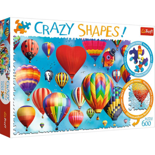 Trefl "600 Crazy Shapes"- Colourful balloons