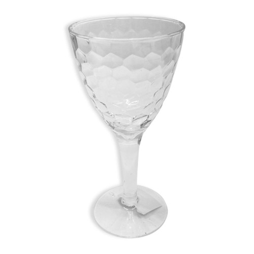 Acrylic Hammered Wine Glass by Le Forge