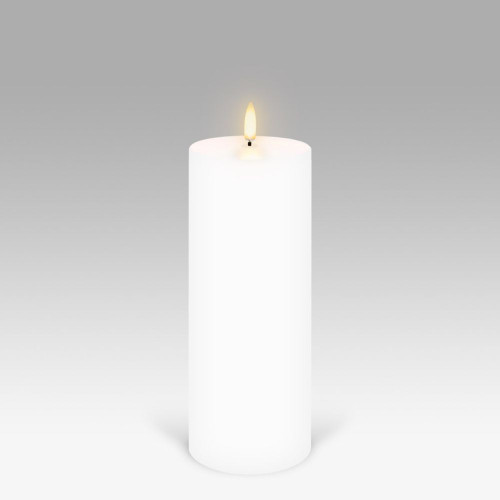 Pillar LED Candle White by Uyuni - 7.8 X 20.3cm