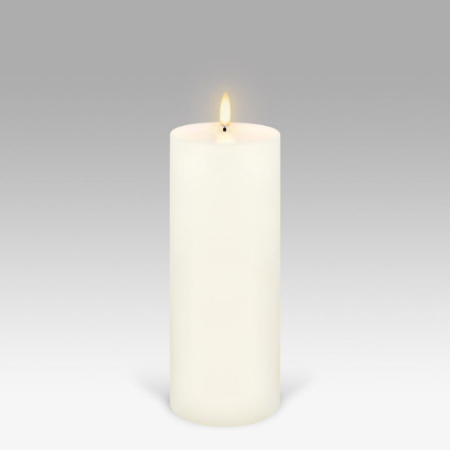 Pillar LED Candle Ivory by Uyuni - 7.8 X 20.3cm