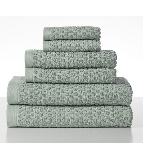 Henley Towel Bundle by Baksana - Iceberg Green