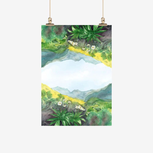 South Island Mountain Daisy Tea Towel by Ali Davies