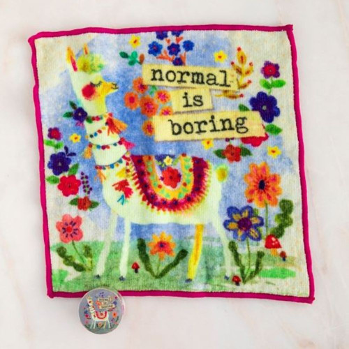 Normal is Boring So Soft Washcloth by Natural Life