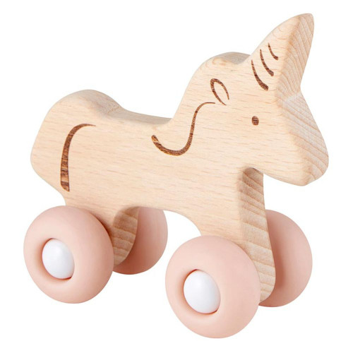 Unicorn Silicone Wood Toy by Stephan Baby