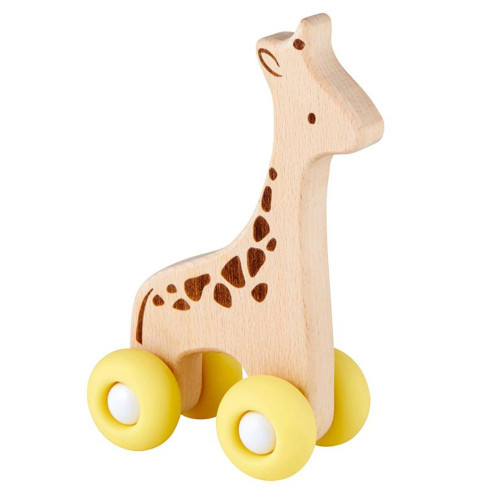 Giraffe Silicone Wood Toy by Stephan Baby