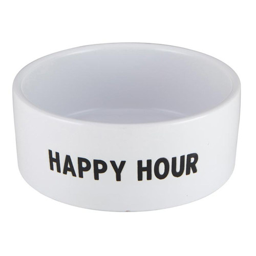 Happy Hour Ceramic Pet Bowl by Santa Barbara Design Studio