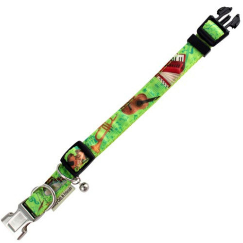 Green Small Pet Collar by Henry Cats & Friends